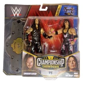 Mattel WWE Championship Showdown Undertaker Bret Hart Series 8 Wrestling Figures
